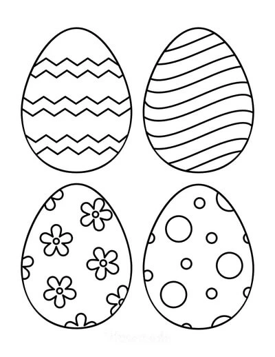 Huevo De Pascua boyama sayfası – okul öncesi, evde etkinlik