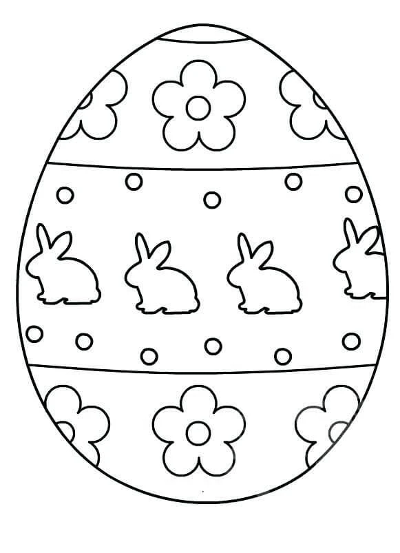 Huevo De Pascua boyama sayfası – çocuk aktivitesi, PDF indir