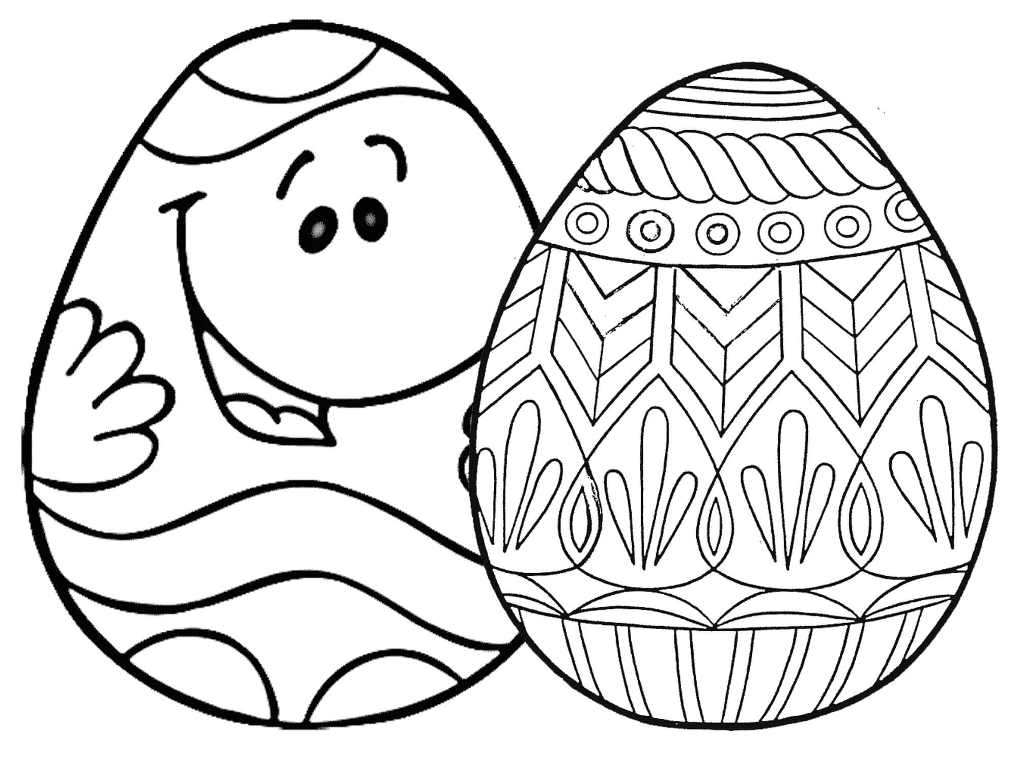 Huevo De Pascua boyama sayfası – boyama çalışması, yaratıcılığı geliştirir