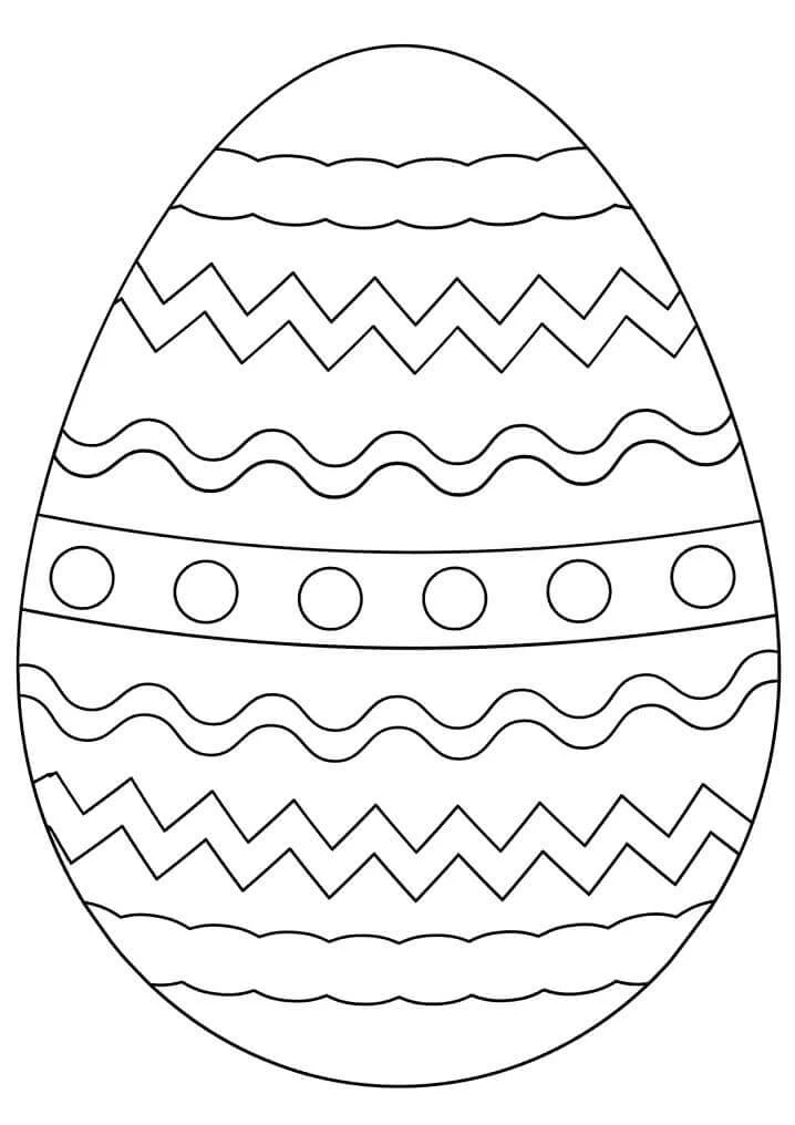 Huevo De Pascua boyama sayfası – renkli çizimler, okul öncesi