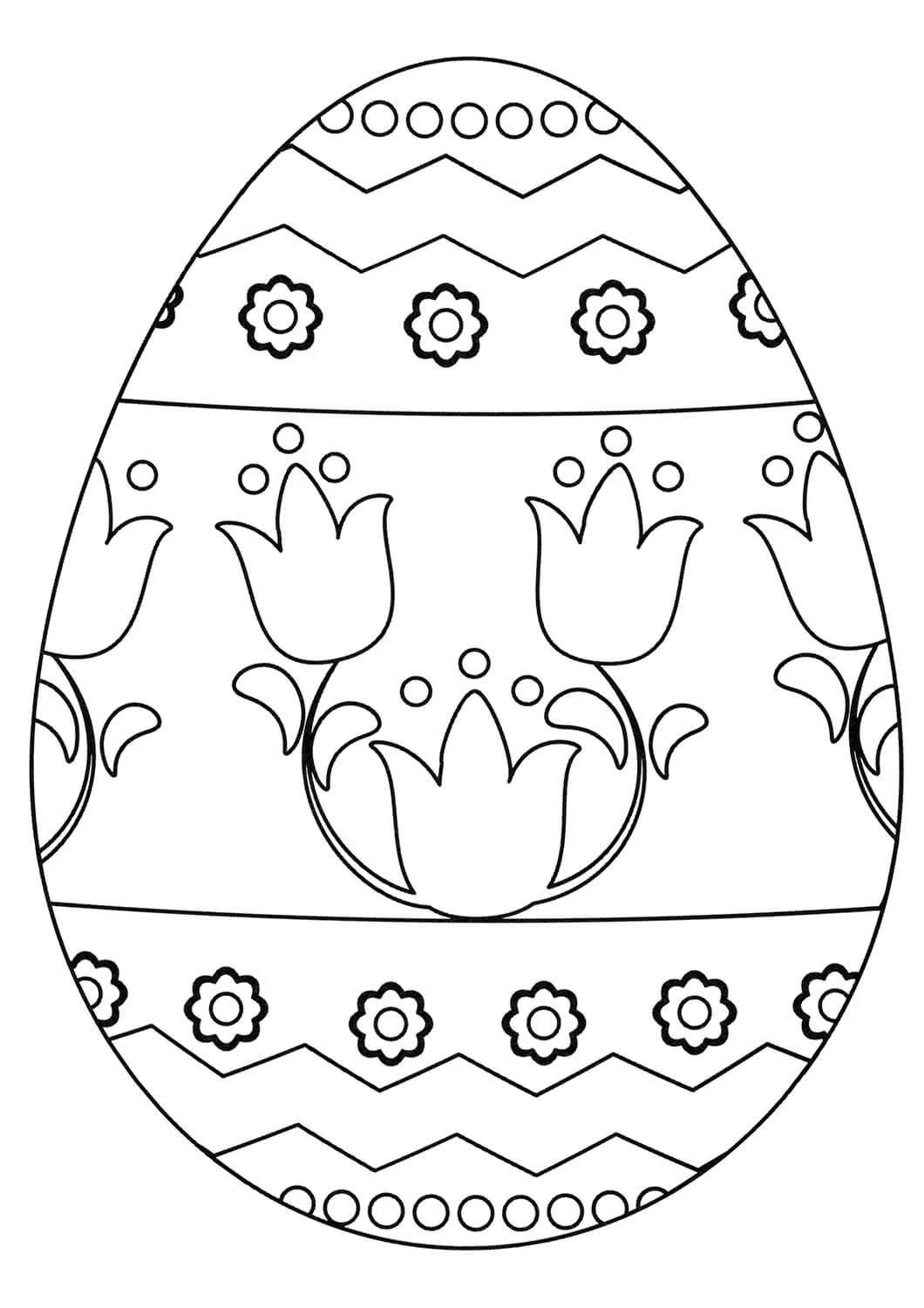 Huevo De Pascua boyama sayfası – yaratıcılığı geliştirir, keyifli zaman