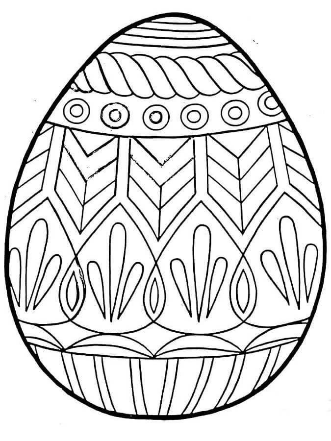 Huevo De Pascua boyama sayfası – okul öncesi, evde etkinlik