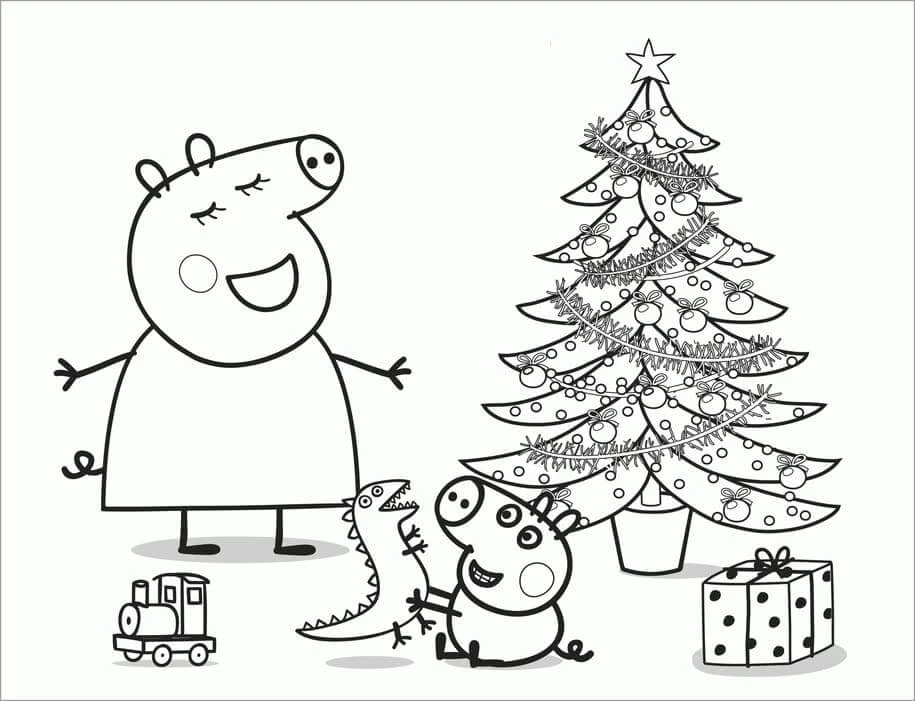 Peppa Domuz boyama sayfası – PDF indir, sevimli karakter