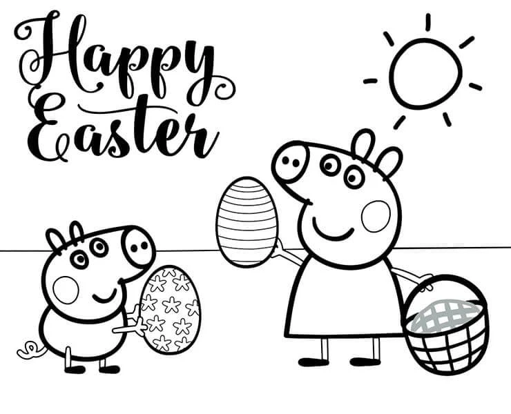 Peppa Domuz boyama sayfası – ücretsiz yazdır, boyama etkinliği