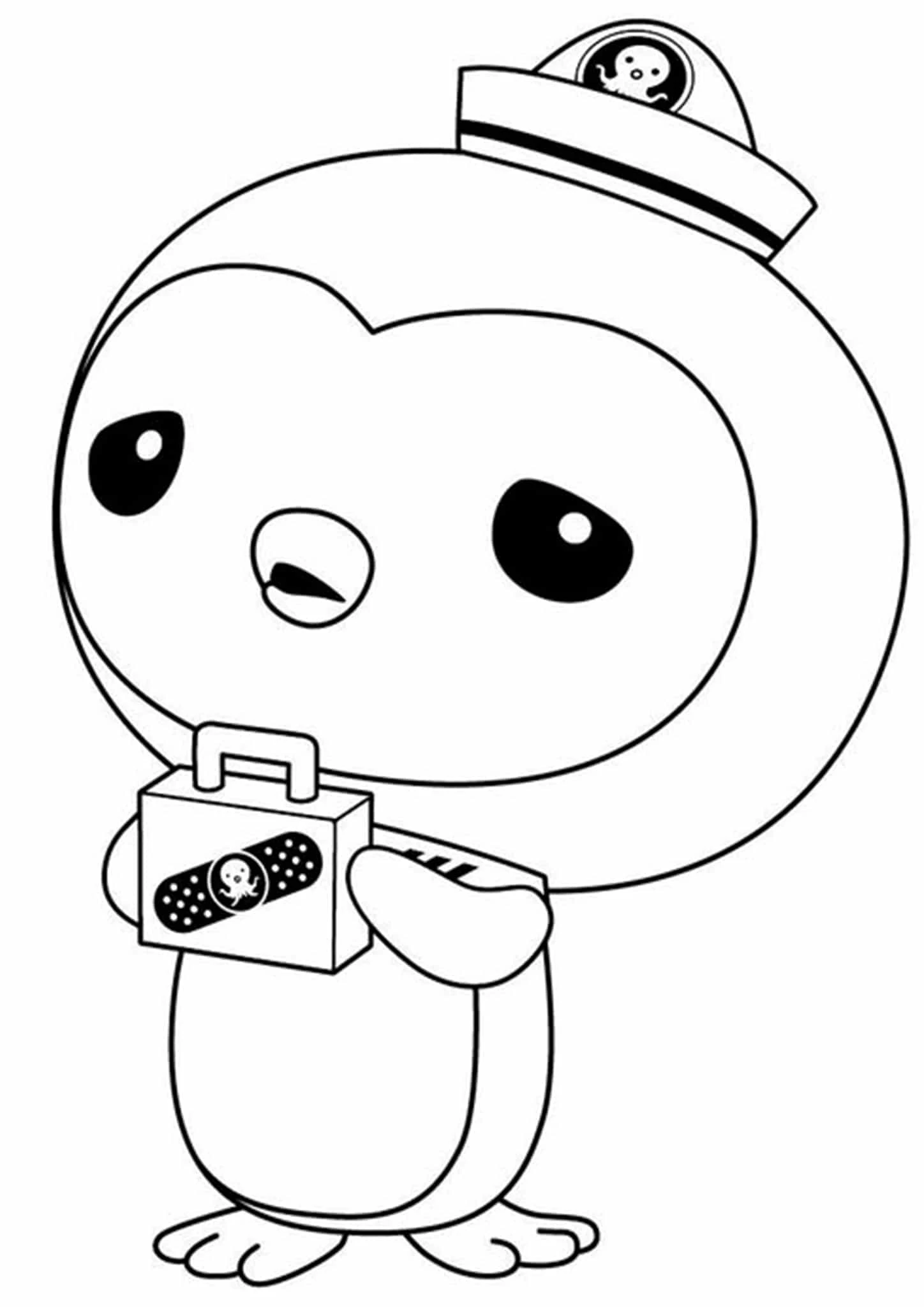 Penguen boyama sayfası – yaratıcılık, eğlenceli etkinlik