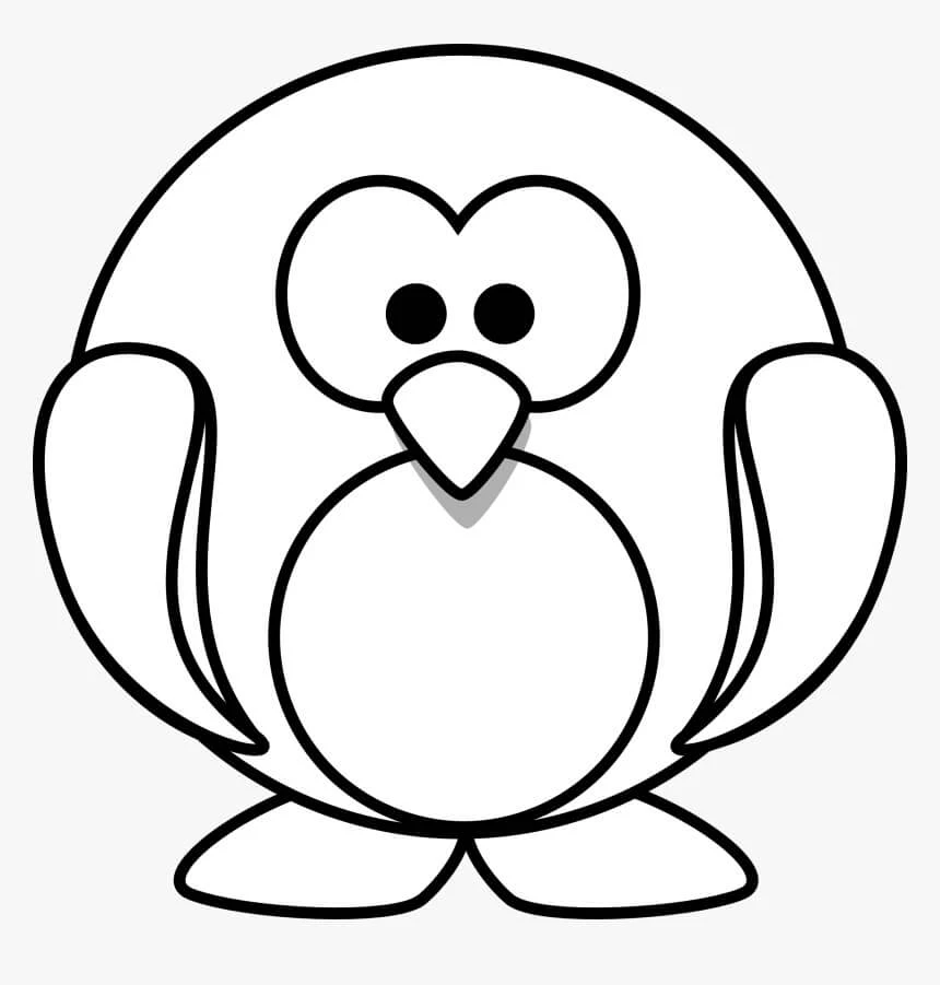Penguen boyama sayfası – ücretsiz yazdır, boyama etkinliği