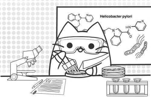 Pusheen boyama sayfası – renkli çizimler, okul öncesi