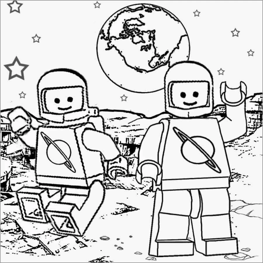 Astronotlar boyama sayfası – boyama çalışması, yaratıcılığı geliştirir