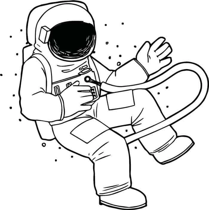 Astronotlar boyama sayfası – yaratıcılığı geliştirir, keyifli zaman