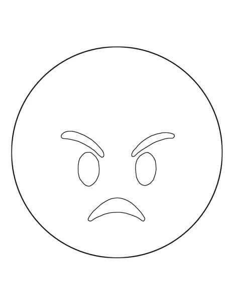 Emoji boyama sayfası – PDF indir, sevimli karakter