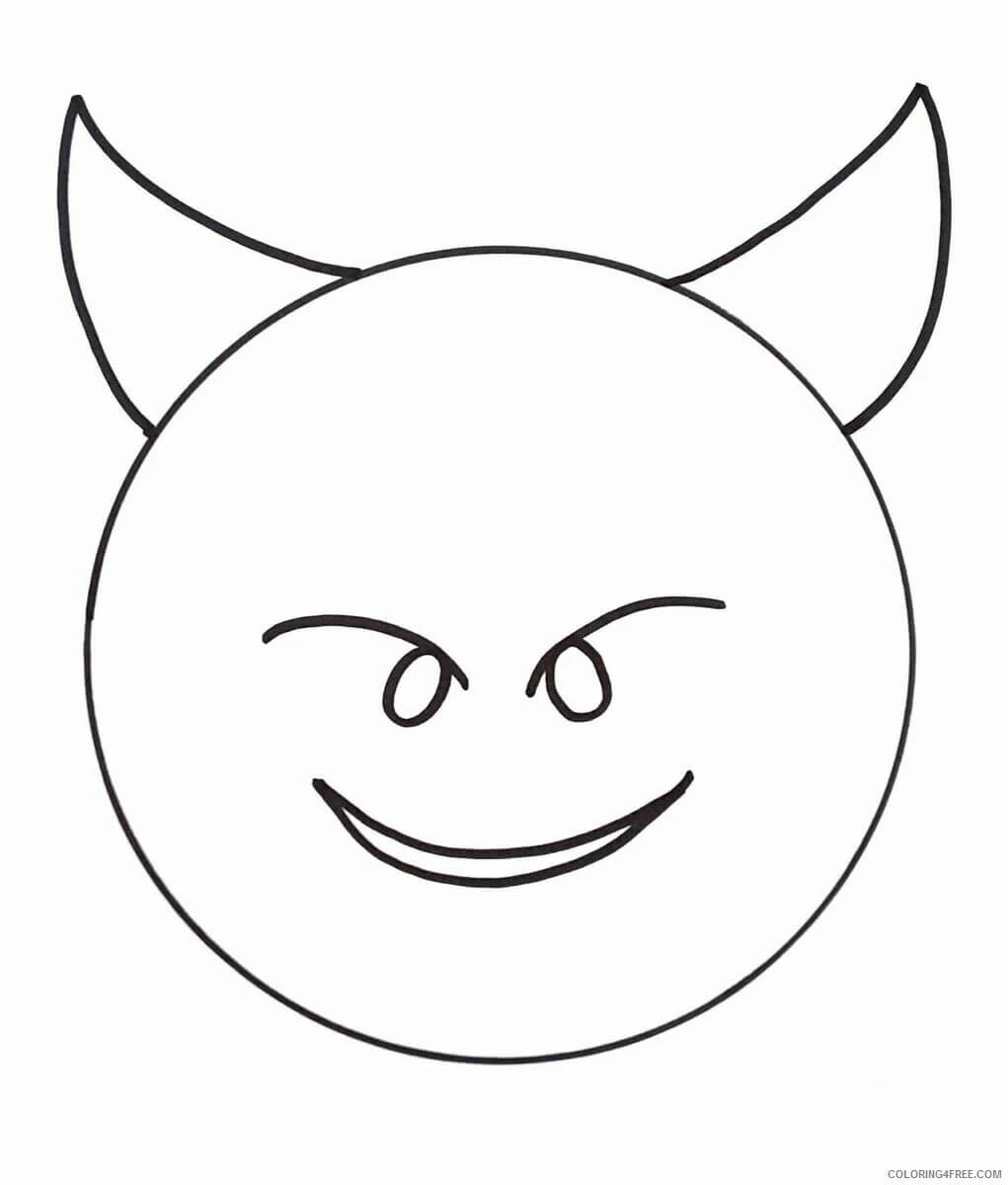 Emoji boyama sayfası – sevimli karakter, sanatsal çalışma
