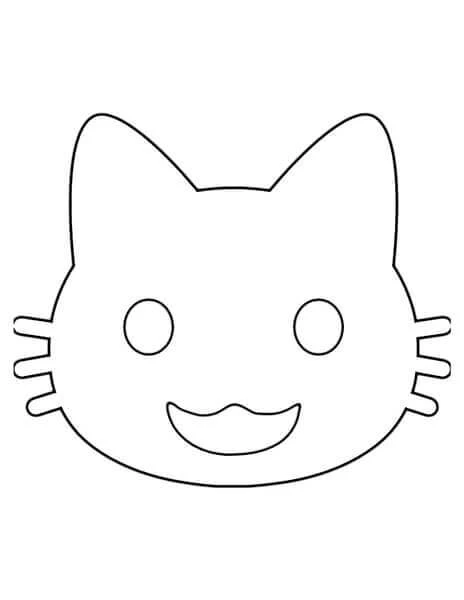 Emoji boyama sayfası – PDF indir, sevimli karakter