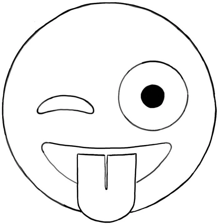 Emoji boyama sayfası – kolay boyama, eğitici aktivite