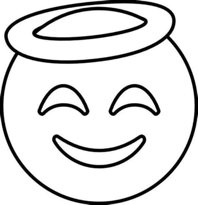 Emoji boyama sayfası – sevimli karakter, sanatsal çalışma