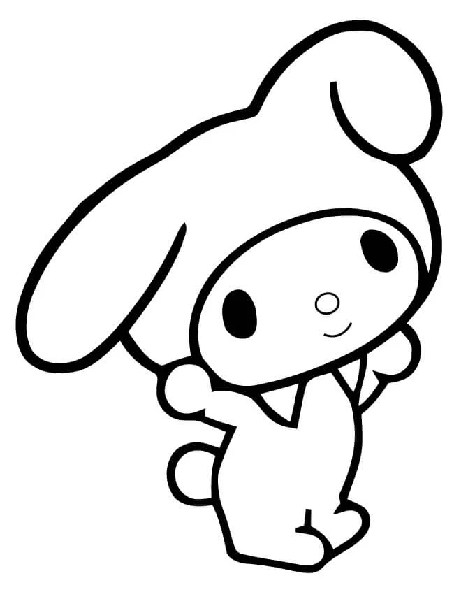 Kawaii boyama sayfası – sanatsal çalışma, çocuklar için