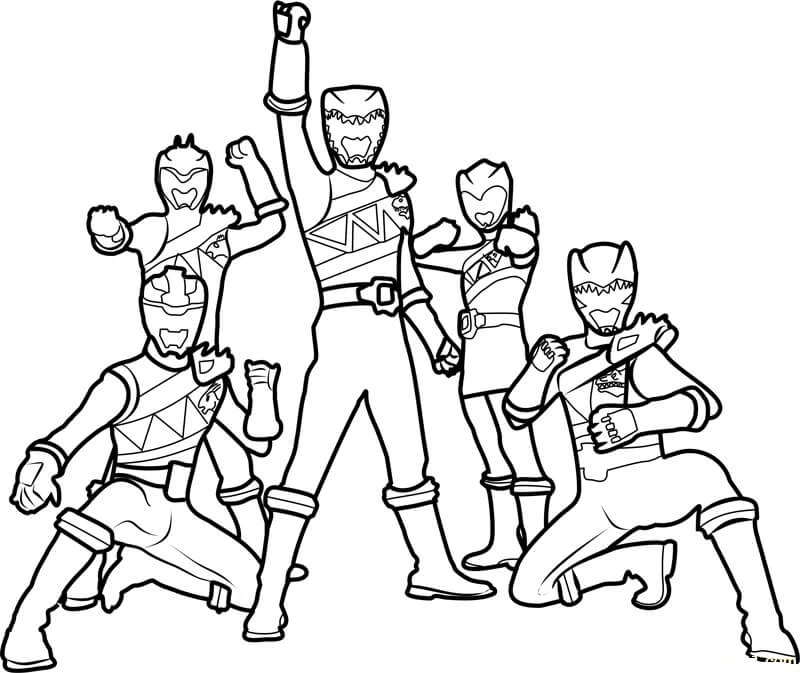 Power Rangers boyama sayfası – okul öncesi, evde etkinlik