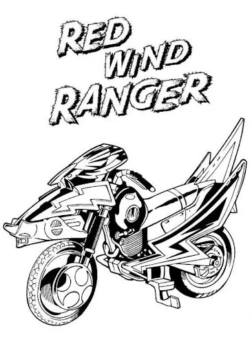 Power Rangers boyama sayfası – sanatsal çalışma, çocuklar için