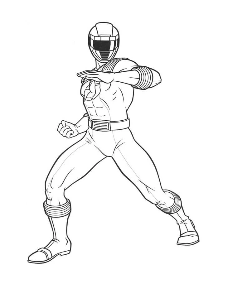 Power Rangers boyama sayfası – kolay boyama, eğitici aktivite