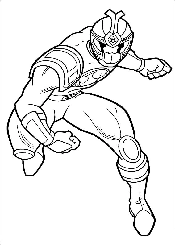 Power Rangers boyama sayfası – eğitici aktivite, yaratıcılık