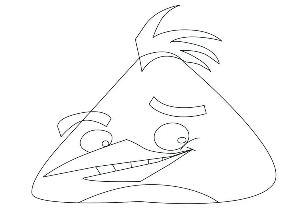 Angry Birds boyama sayfası – boyama çalışması, yaratıcılığı geliştirir