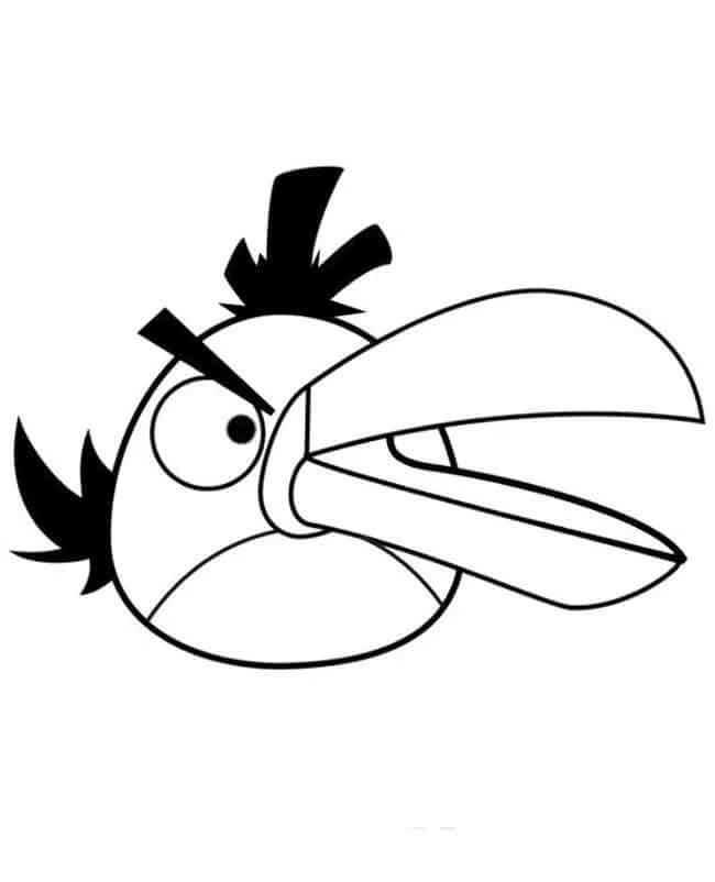 Angry Birds boyama sayfası – keyifli zaman, renkli çizimler