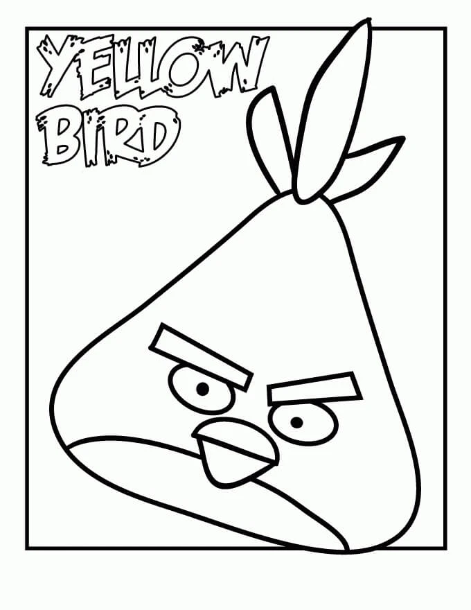Angry Birds boyama sayfası – çocuk aktivitesi, PDF indir