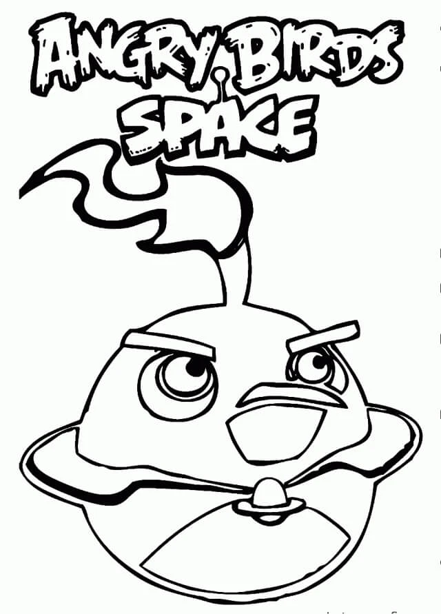 Angry Birds boyama sayfası – boyama çalışması, yaratıcılığı geliştirir