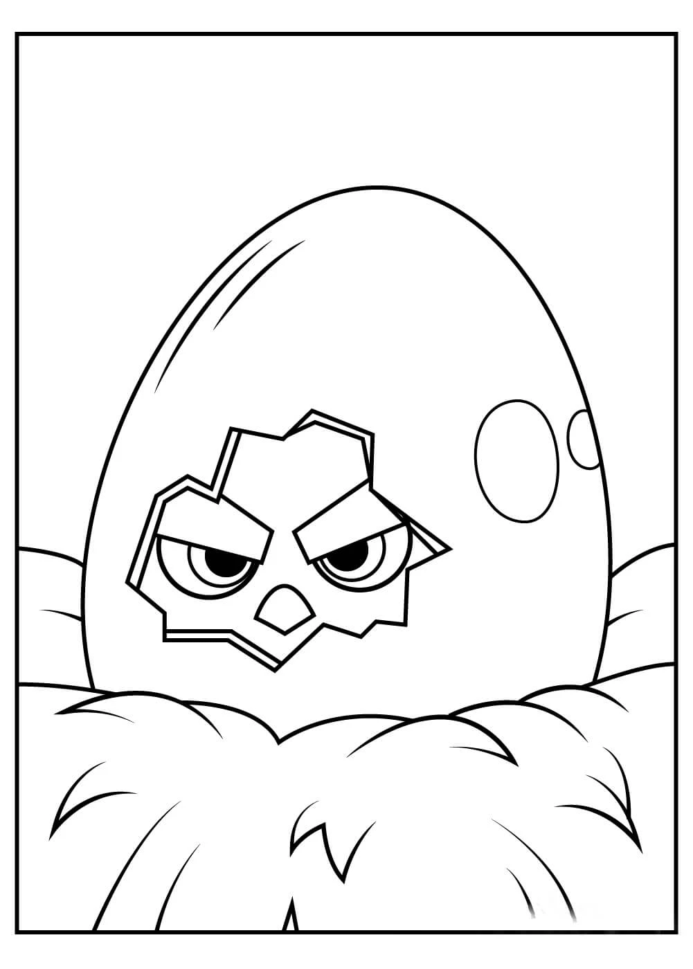 Angry Birds boyama sayfası – kolay boyama, eğitici aktivite