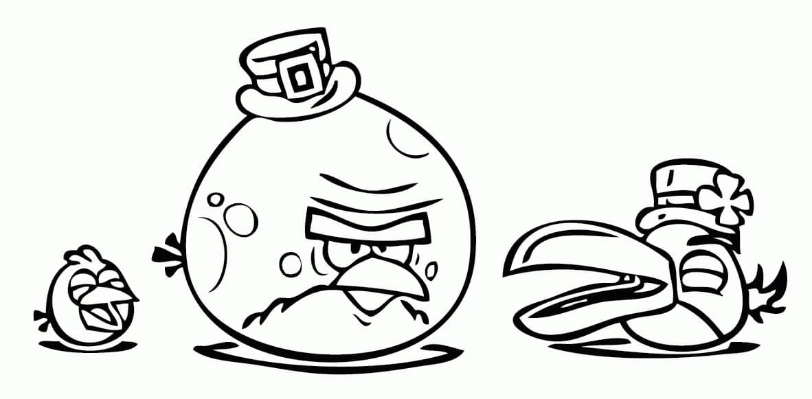 Angry Birds boyama sayfası – eğlenceli etkinlik, el becerilerini geliştirir