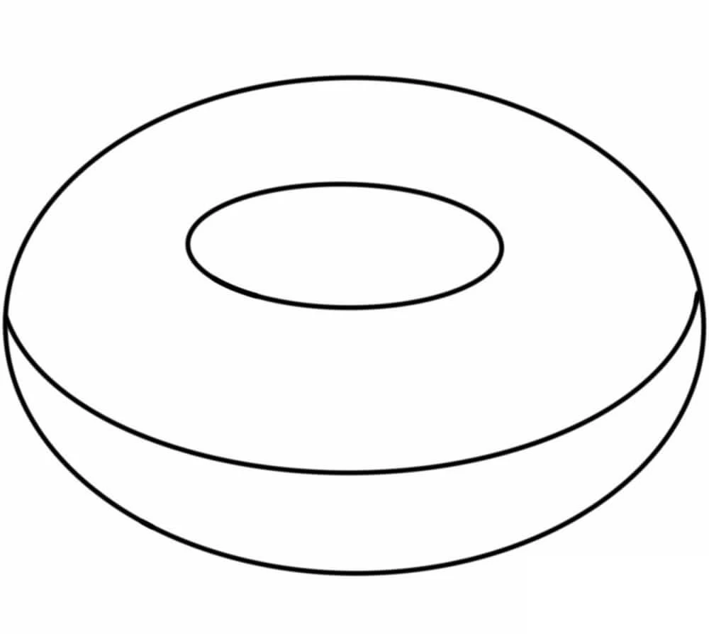 Donut boyama sayfası #30 – sınıf etkinliği, kolay indirilebilir
