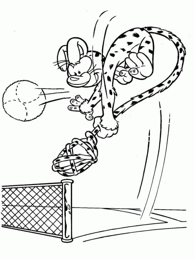 Voleybol boyama sayfası – sanatsal çalışma, çocuklar için