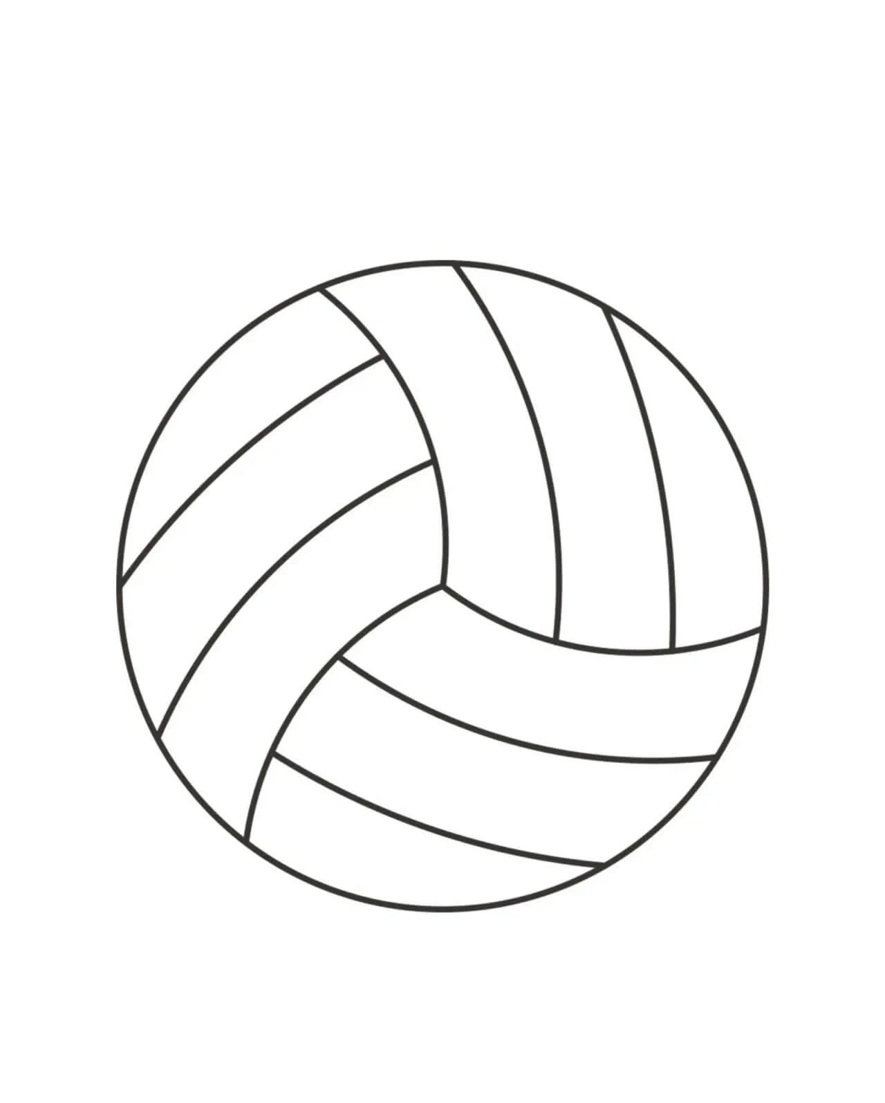 Voleybol boyama sayfası – yaratıcılık, eğlenceli etkinlik