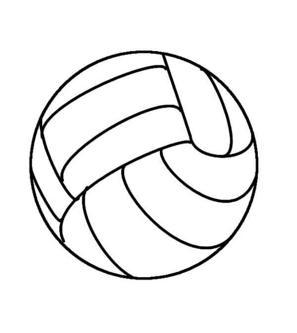 Voleybol boyama sayfası – boyama çalışması, yaratıcılığı geliştirir