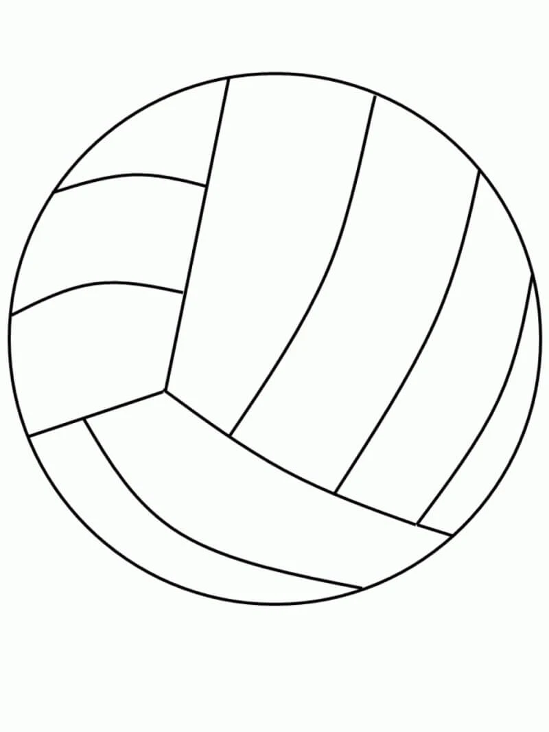 Voleybol boyama sayfası – PDF indir, sevimli karakter