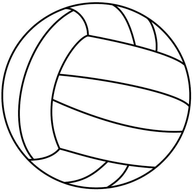 Voleybol boyama sayfası – eğlenceli etkinlik, el becerilerini geliştirir