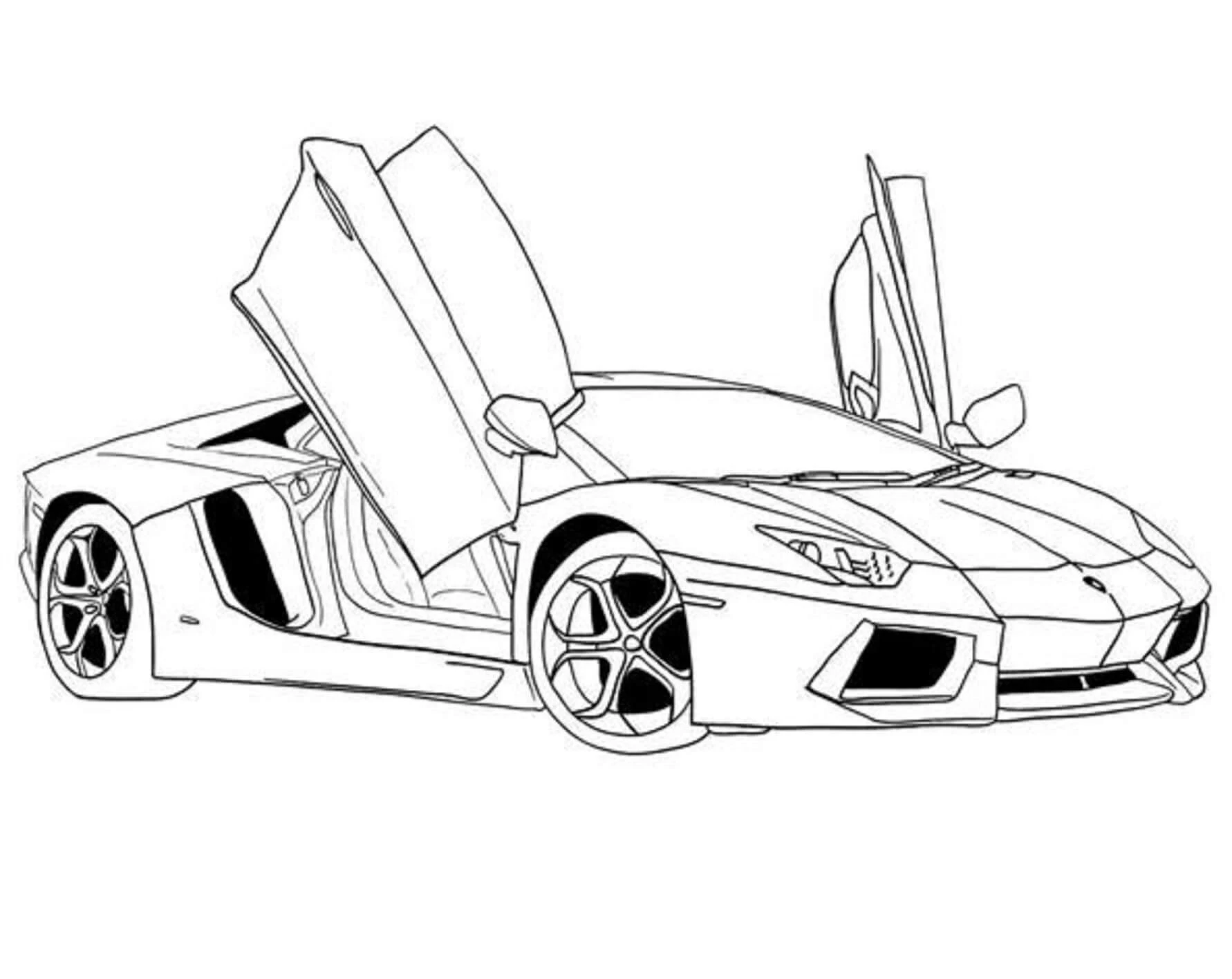Ferrari boyama sayfası – PDF indir, sevimli karakter