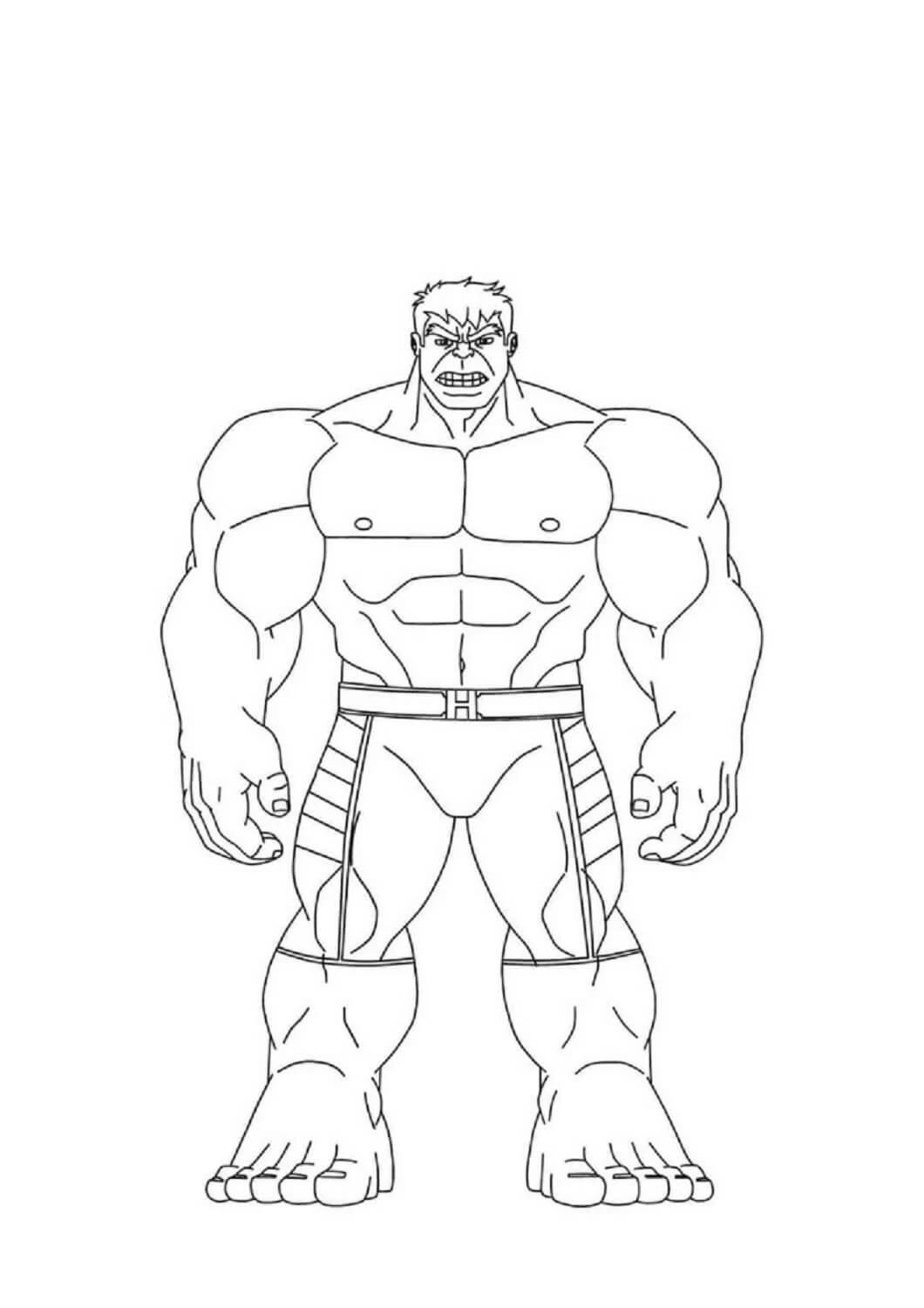 Hulk boyama sayfası – eğitici aktivite, yaratıcılık