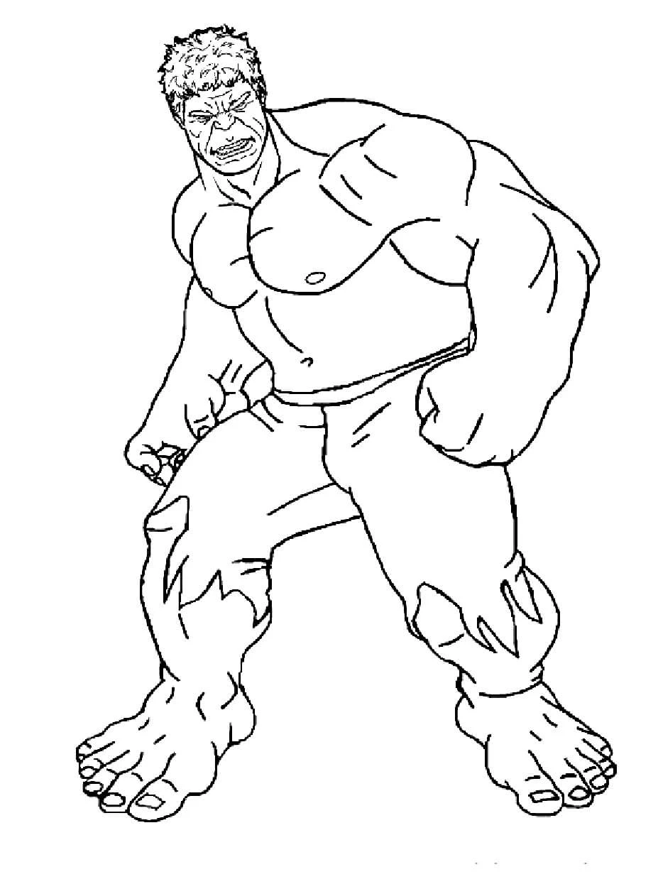 Hulk boyama sayfası – yaratıcılık, eğlenceli etkinlik