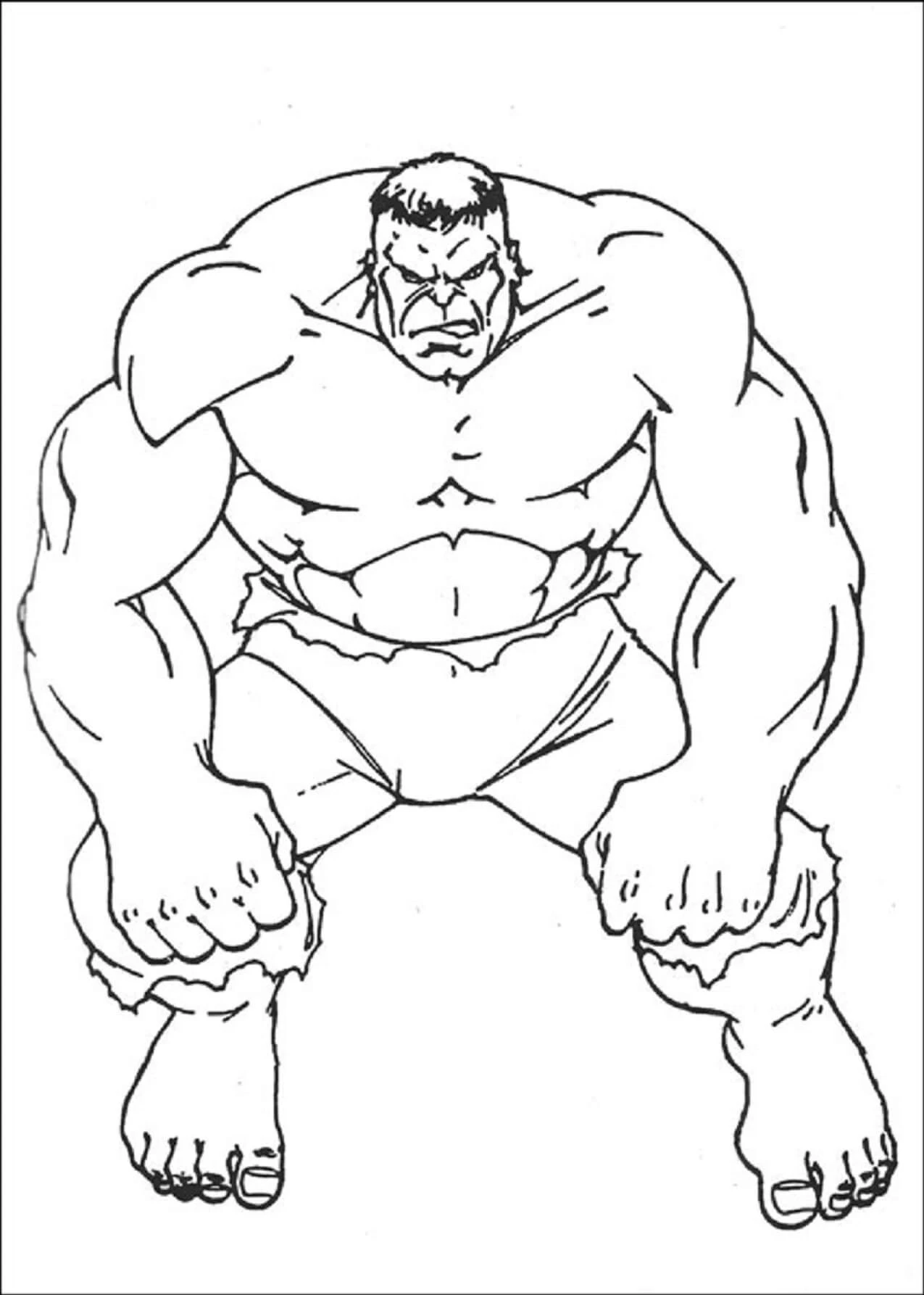 Hulk boyama sayfası – ücretsiz yazdır, boyama etkinliği