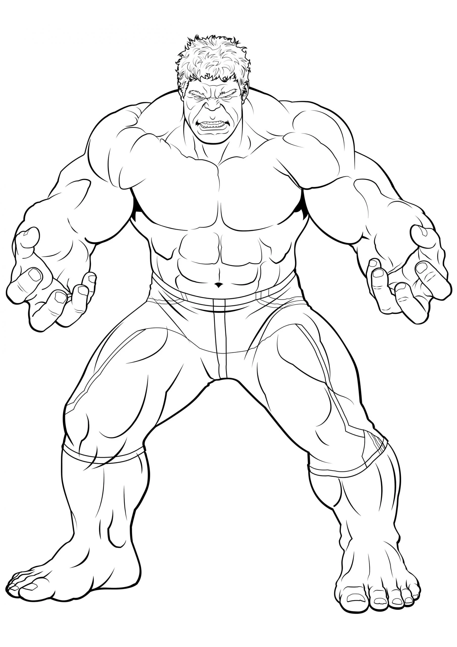 Hulk boyama sayfası – eğitici aktivite, yaratıcılık