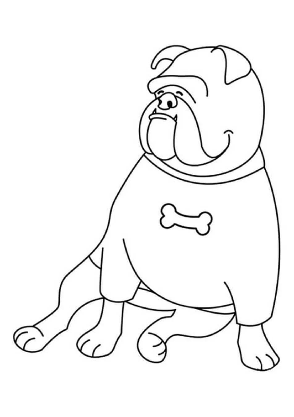 Köpek boyama sayfası #573 – renkli çizimler, dikkat ve odaklanma geliştirir