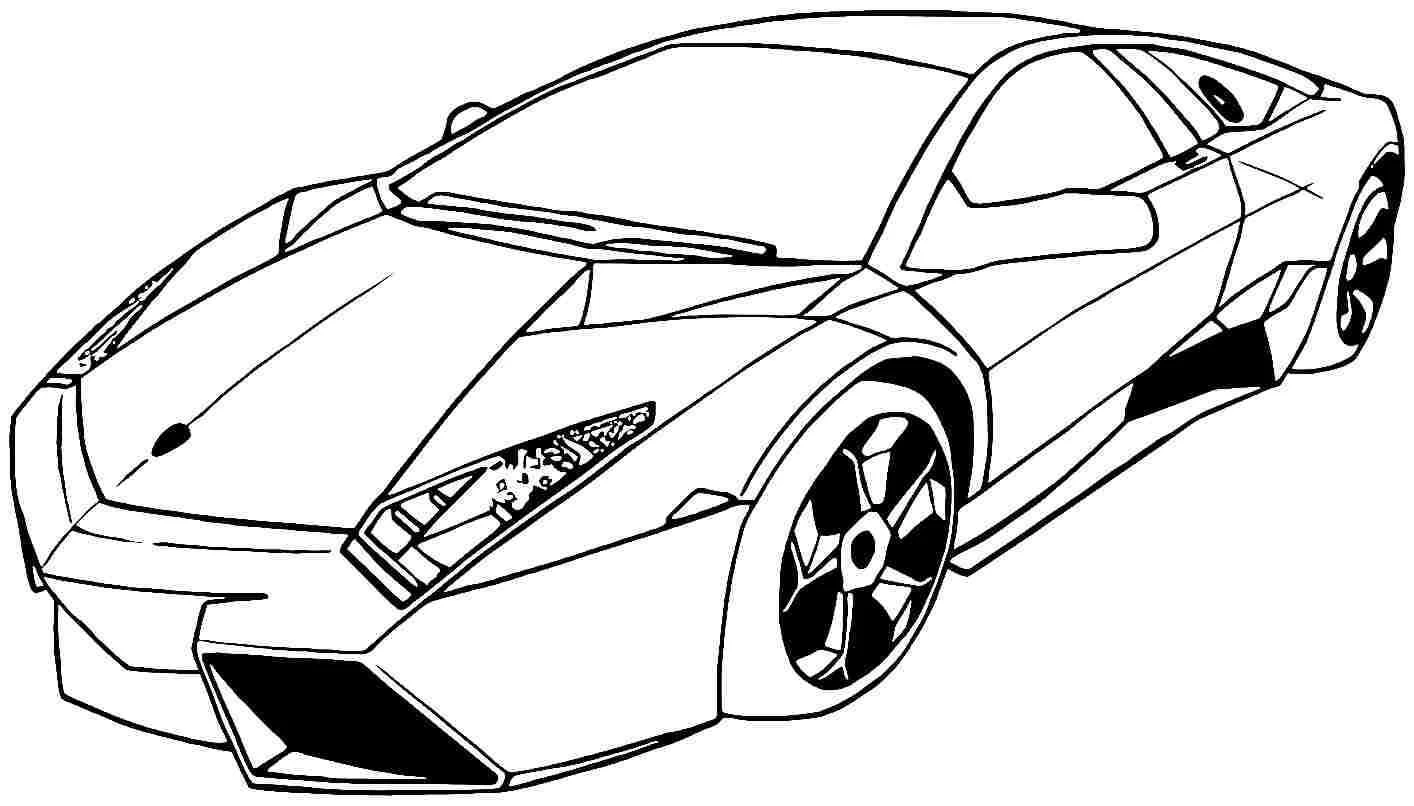 Lamborghini boyama sayfası #3 – aile ile vakit geçirme, renk bilgisini öğretir