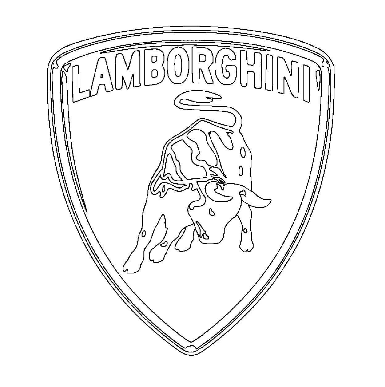 Lamborghini boyama sayfası #8 – motor becerileri destekler, mürekkep tasarrufu sağlar