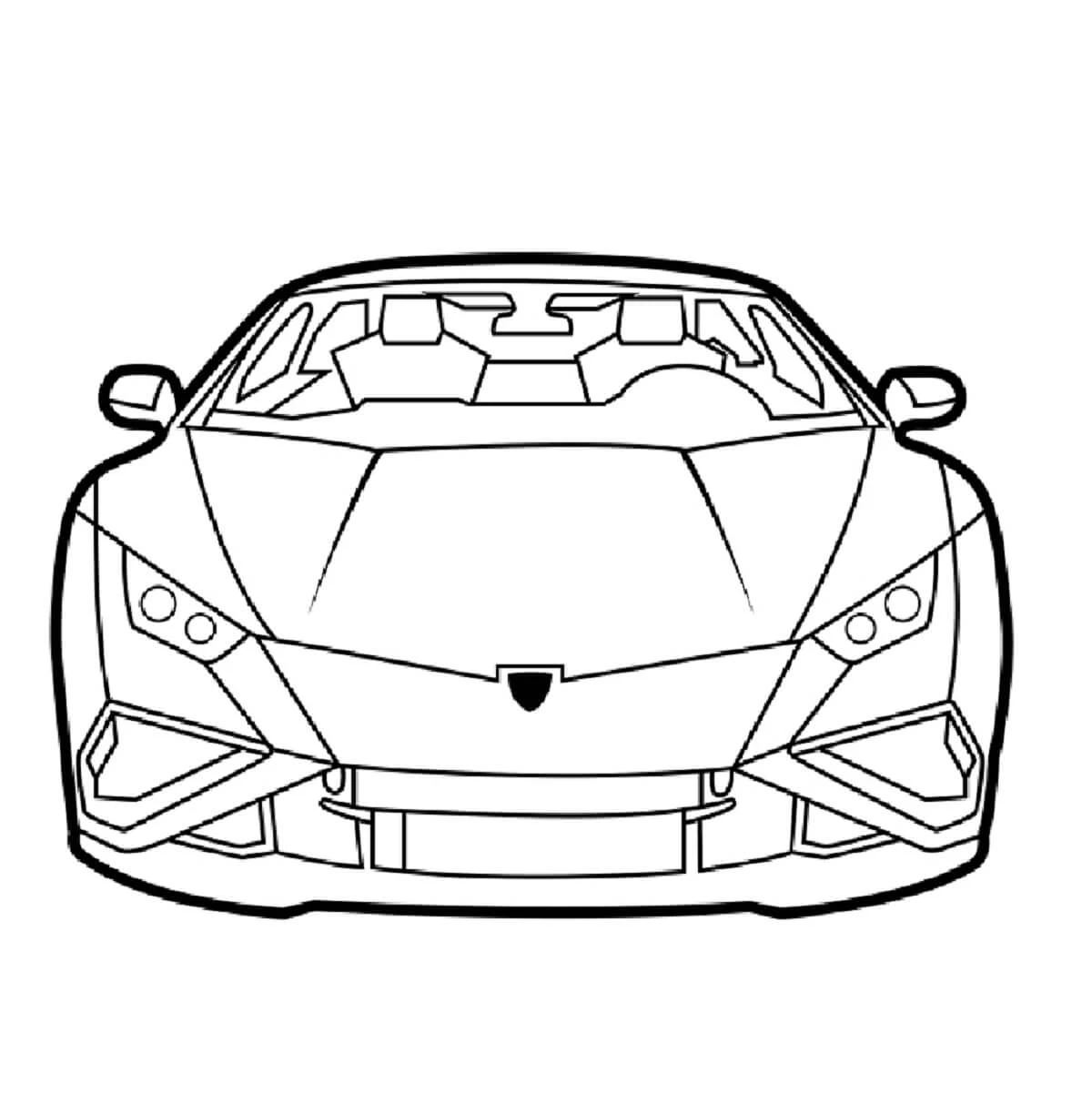 Lamborghini boyama sayfası #11 – sabır ve özgüven kazandırır, yaratıcı sanat çalışması
