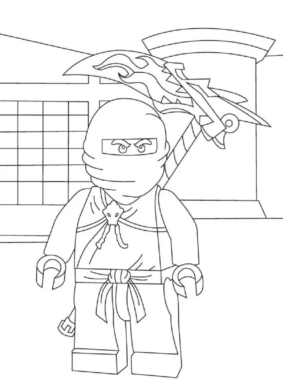 Ninjago boyama sayfası – yaratıcılığı geliştirir, keyifli zaman