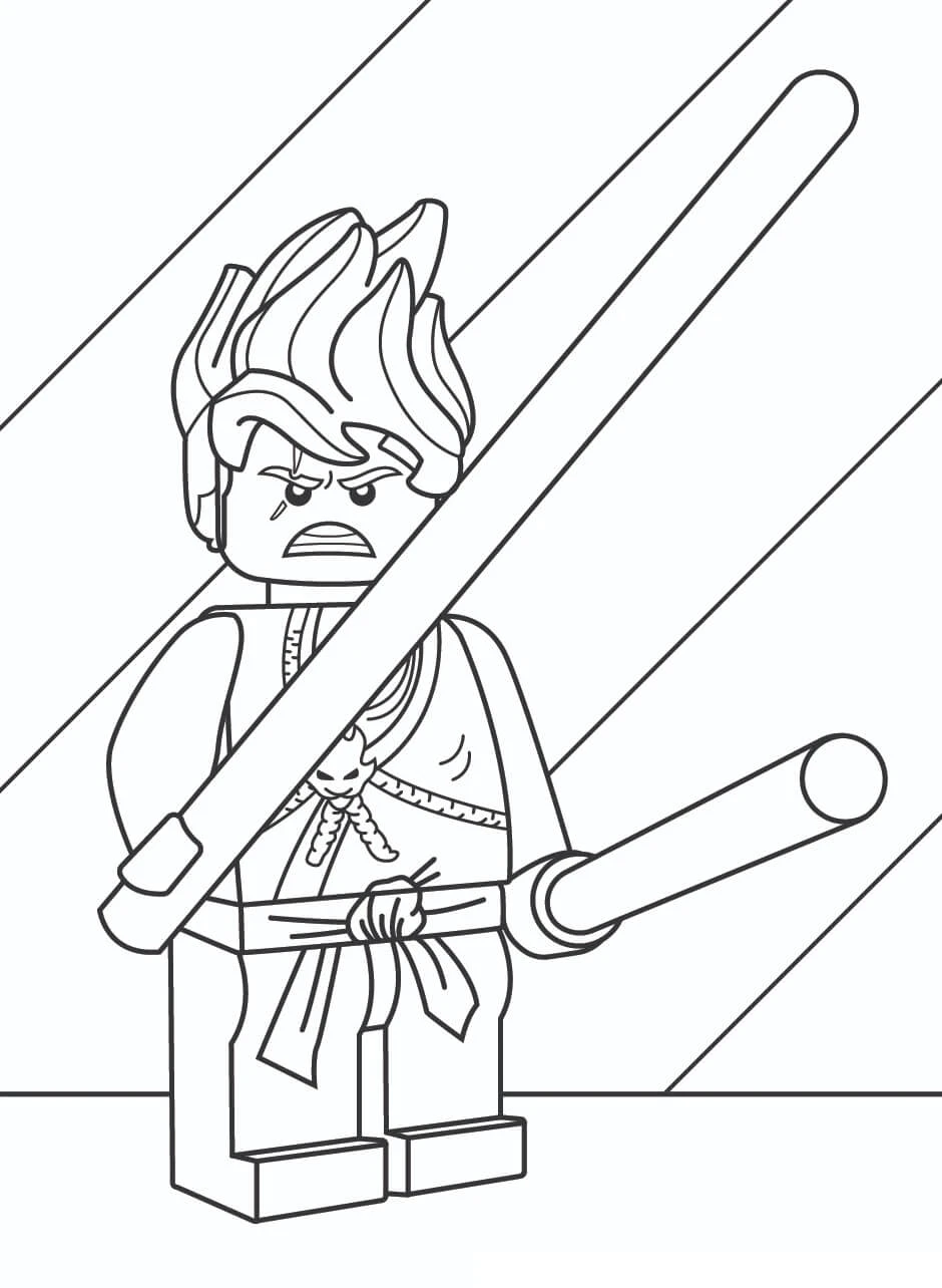 Ninjago boyama sayfası – eğitici aktivite, yaratıcılık