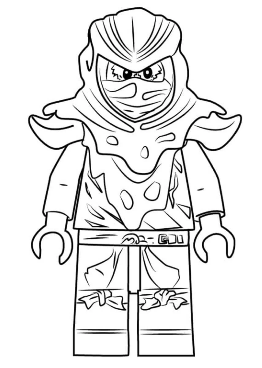Ninjago boyama sayfası – sanatsal çalışma, çocuklar için