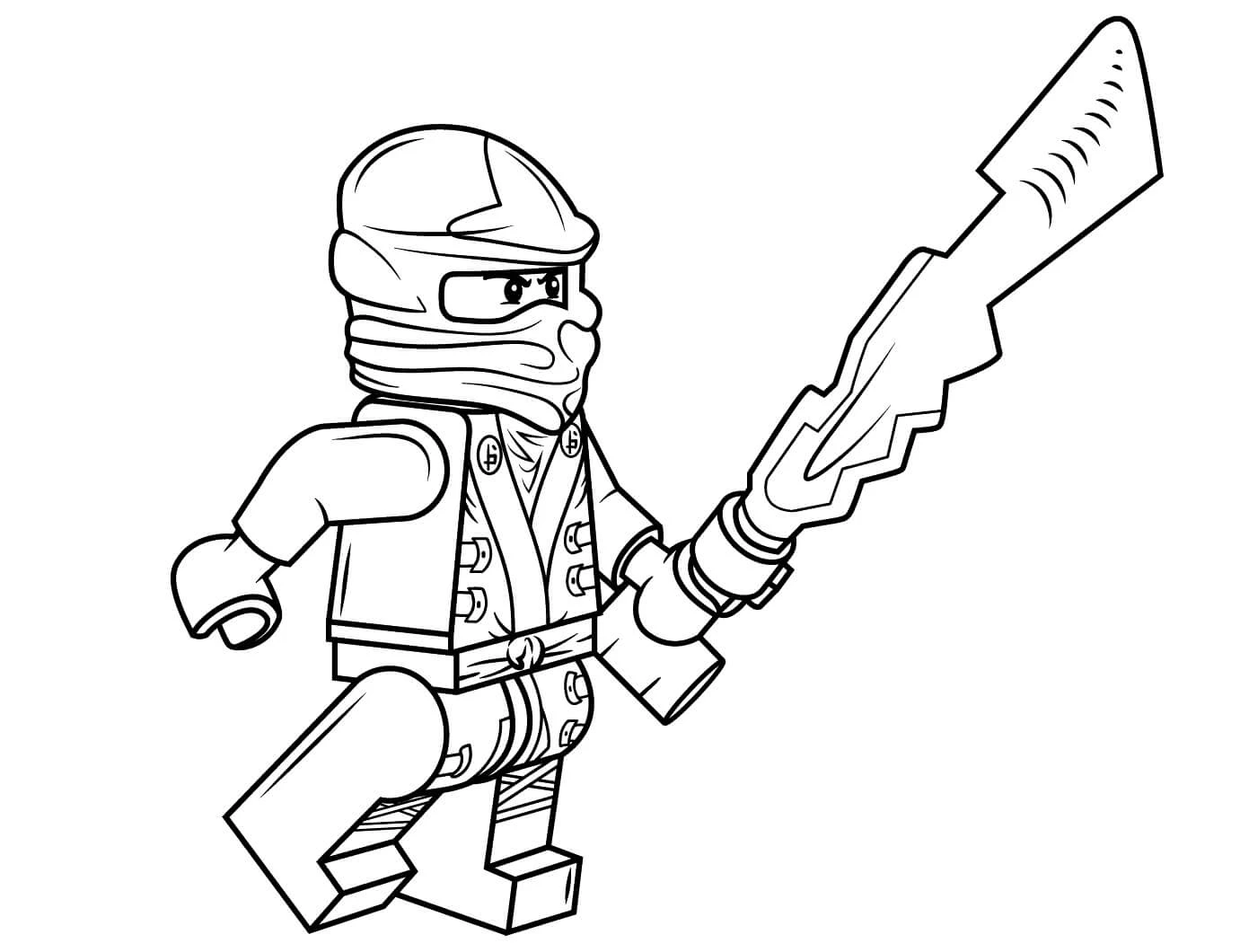 Ninjago boyama sayfası – çocuklar için, çizgi film temalı