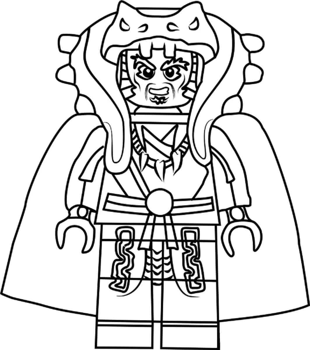 Ninjago boyama sayfası – kolay boyama, eğitici aktivite