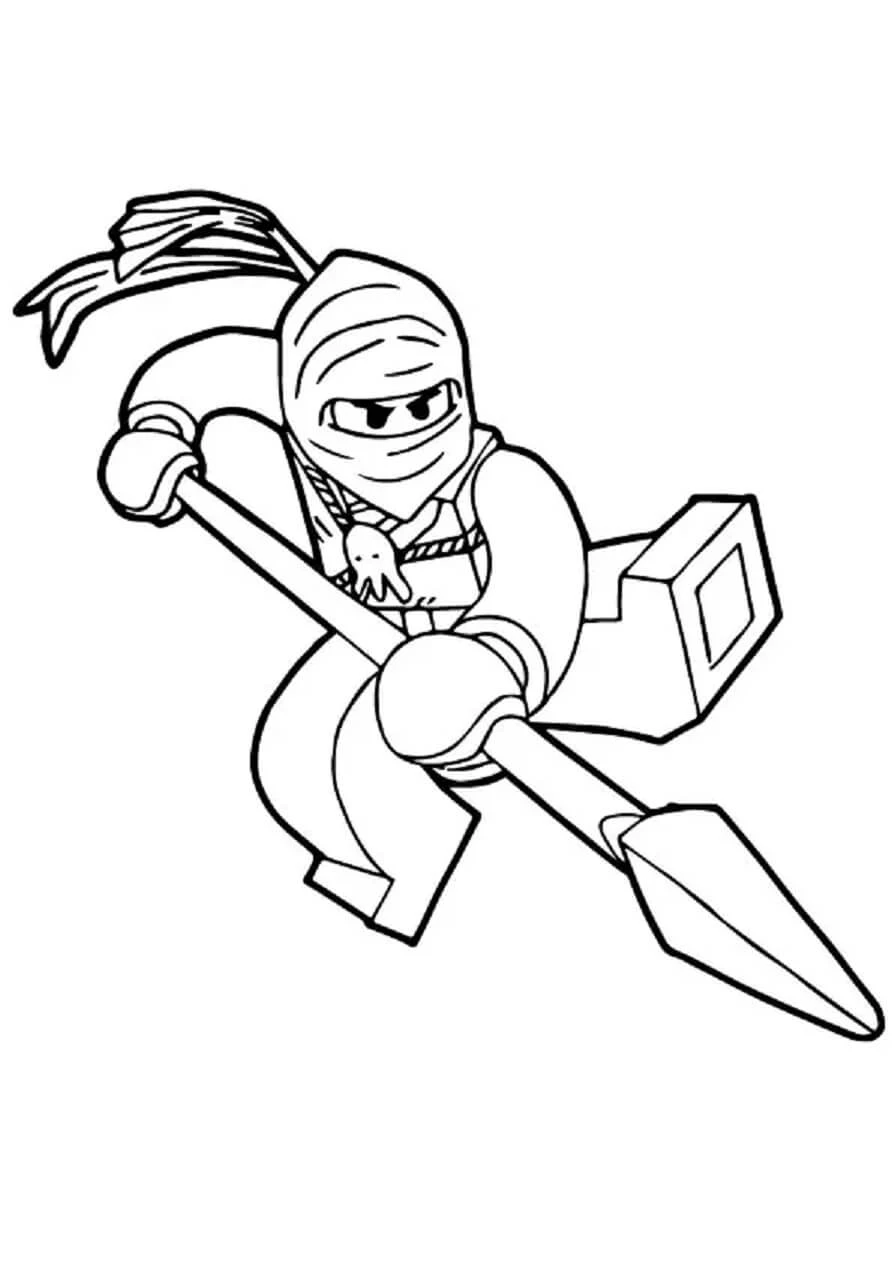 Ninjago boyama sayfası – okul öncesi, evde etkinlik